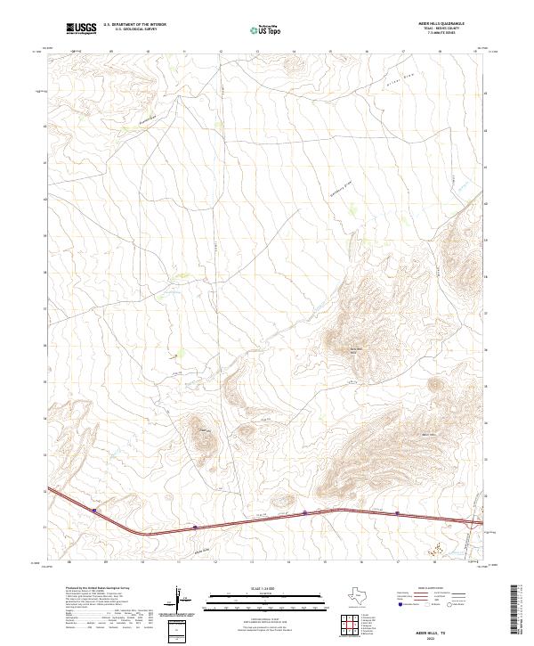 US Topo 7.5-minute map for Meier Hills TX