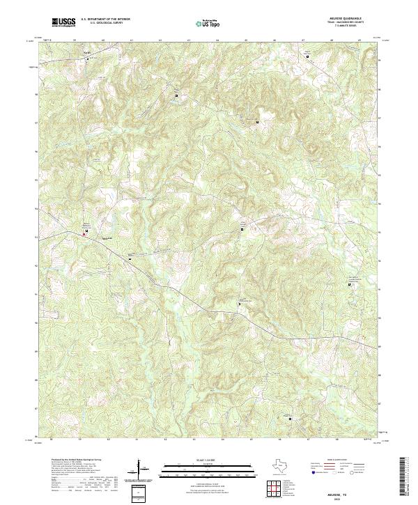 US Topo 7.5-minute map for Melrose TX