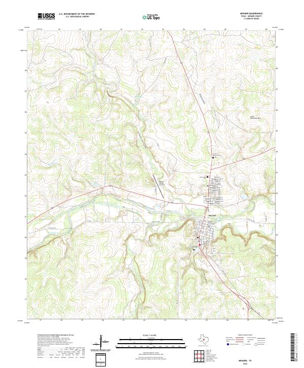 US Topo 7.5-minute map for Menard TX