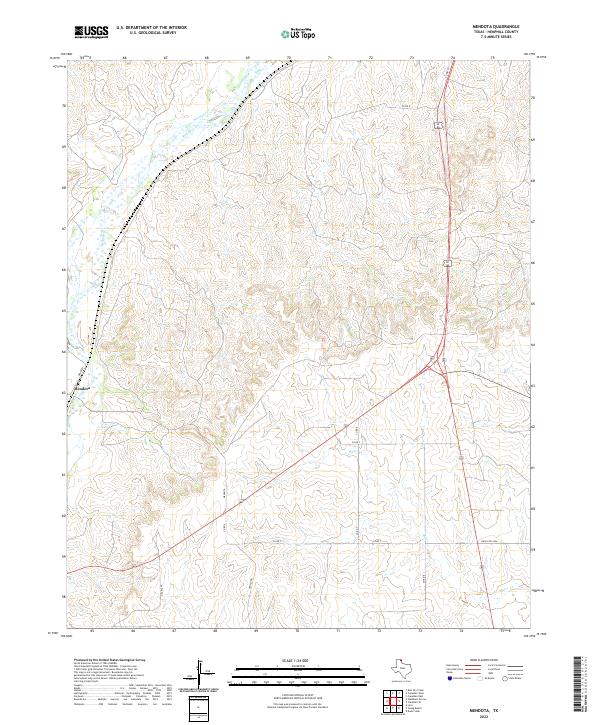 US Topo 7.5-minute map for Mendota TX