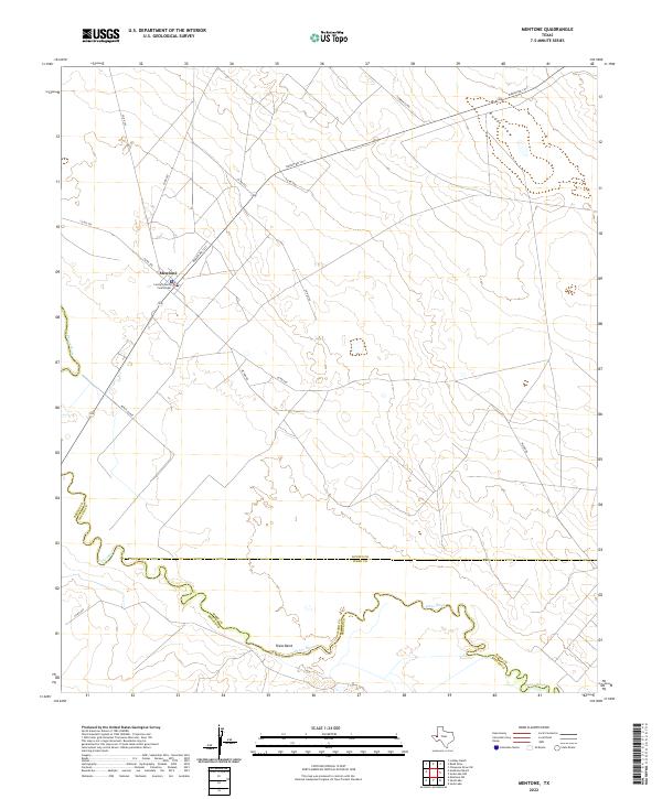 US Topo 7.5-minute map for Mentone TX