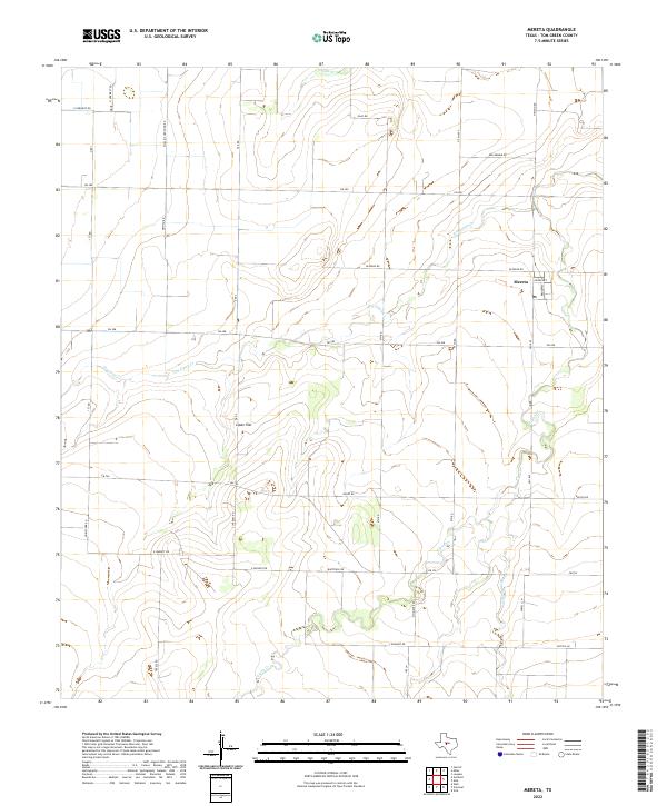 US Topo 7.5-minute map for Mereta TX