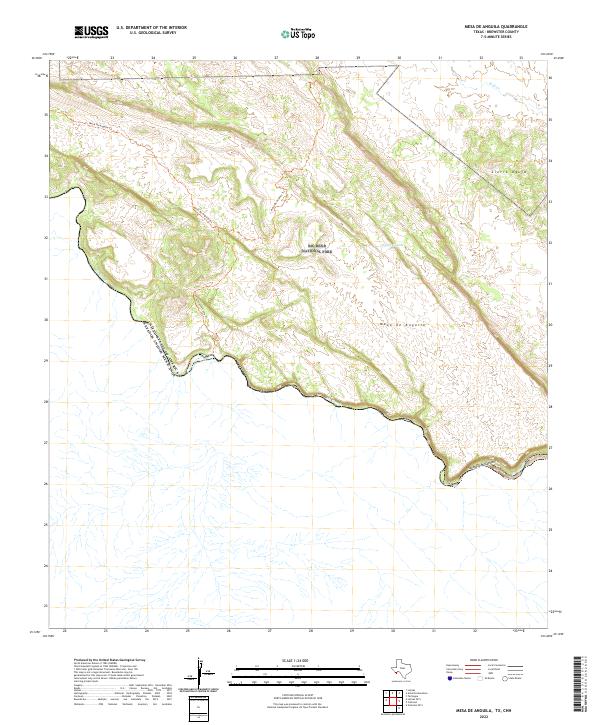US Topo 7.5-minute map for Mesa De Anguila TXCHH
