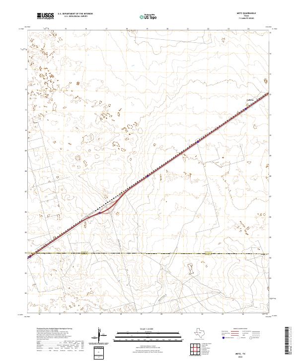 US Topo 7.5-minute map for Metz TX