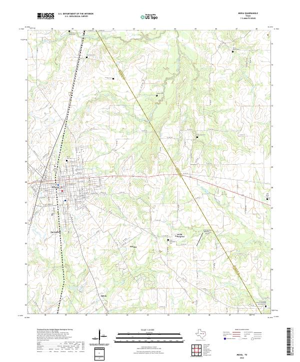 US Topo 7.5-minute map for Mexia TX