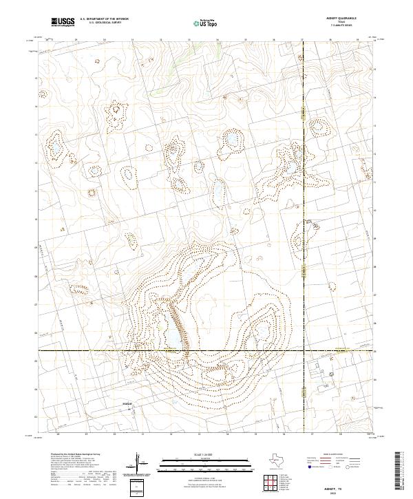 US Topo 7.5-minute map for Midkiff TX