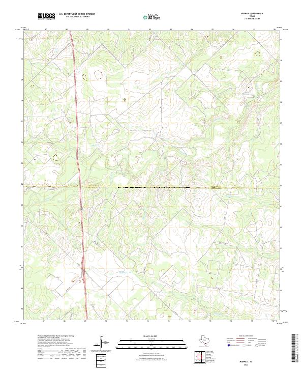 US Topo 7.5-minute map for Midway TX