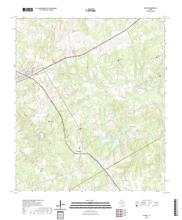 US Topo 7.5-minute map for Milano TX