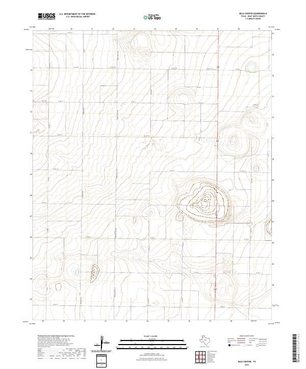 US Topo 7.5-minute map for Milo Center TX