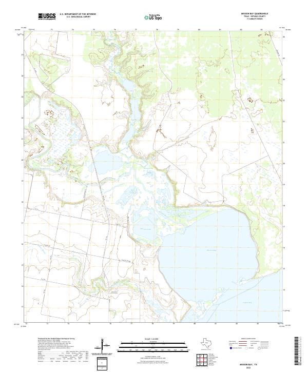 US Topo 7.5-minute map for Mission Bay TX