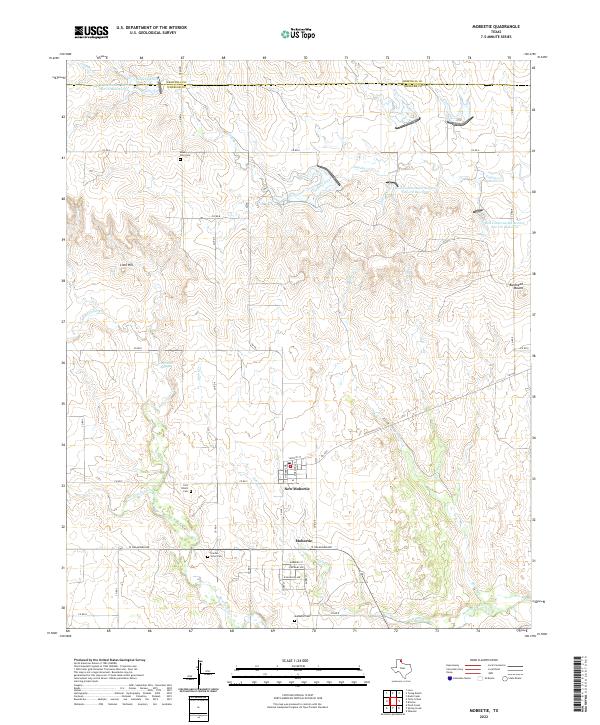 US Topo 7.5-minute map for Mobeetie TX