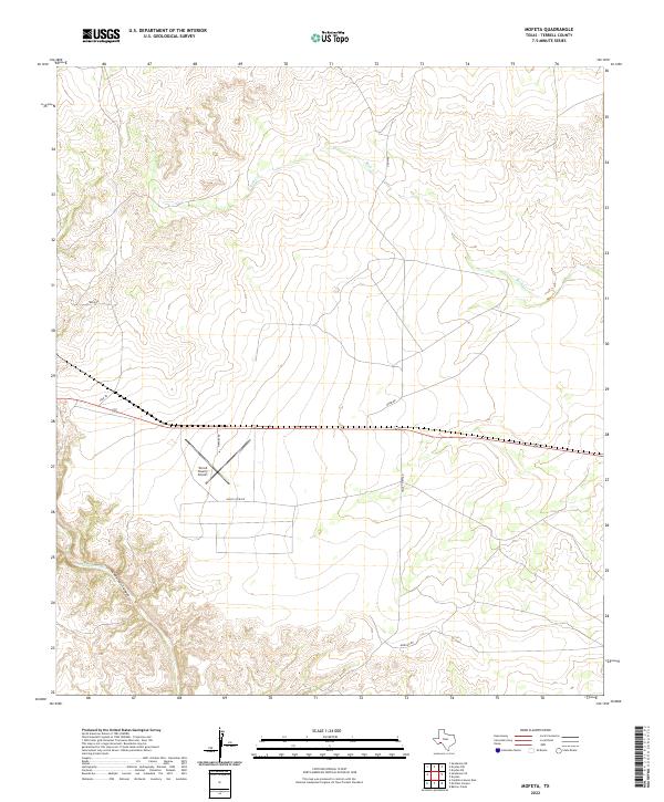 US Topo 7.5-minute map for Mofeta TX
