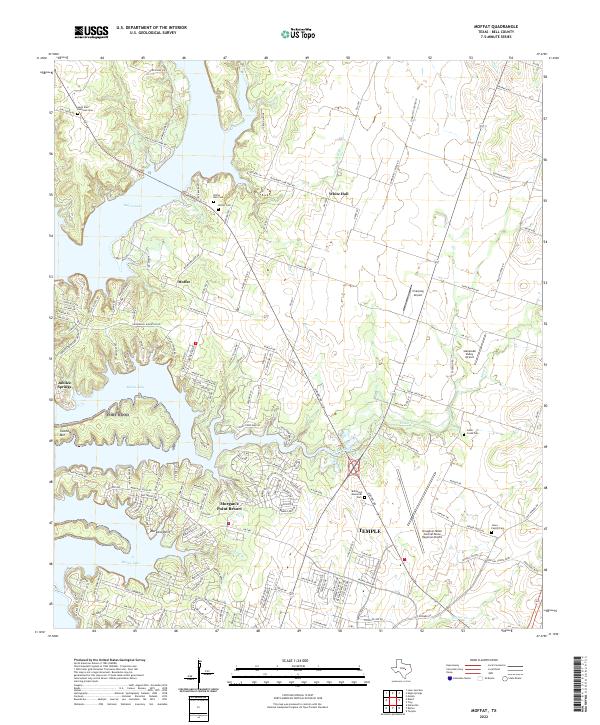 US Topo 7.5-minute map for Moffat TX