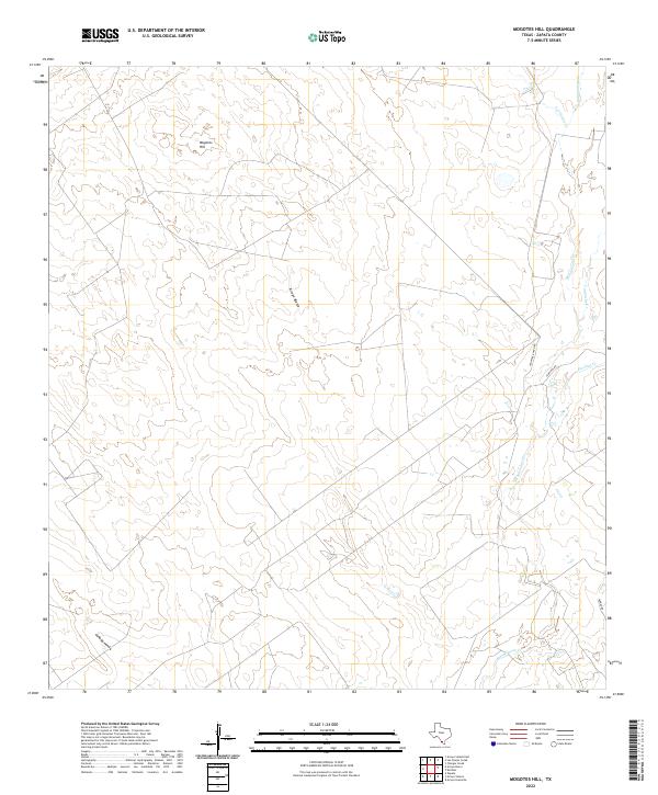US Topo 7.5-minute map for Mogotes Hill TX