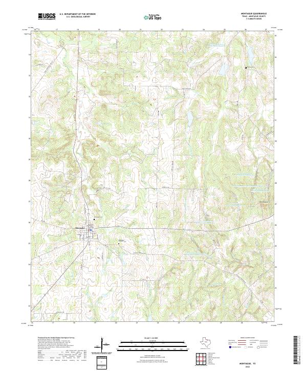 US Topo 7.5-minute map for Montague TX