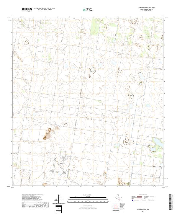 US Topo 7.5-minute map for Monte Christo TX