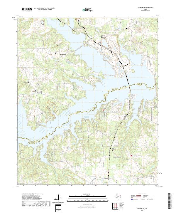 US Topo 7.5-minute map for Monticello TX