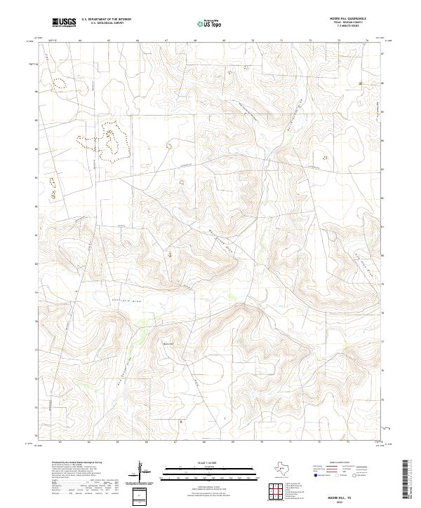 US Topo 7.5-minute map for Moore Hill TX