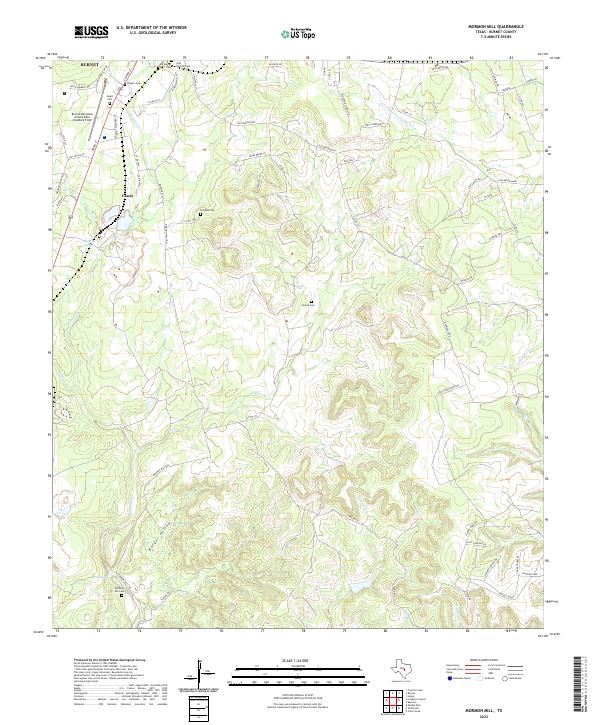 US Topo 7.5-minute map for Mormon Mill TX