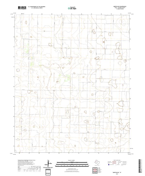 US Topo 7.5-minute map for Morton NW TX