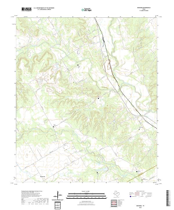 US Topo 7.5-minute map for Mosheim TX