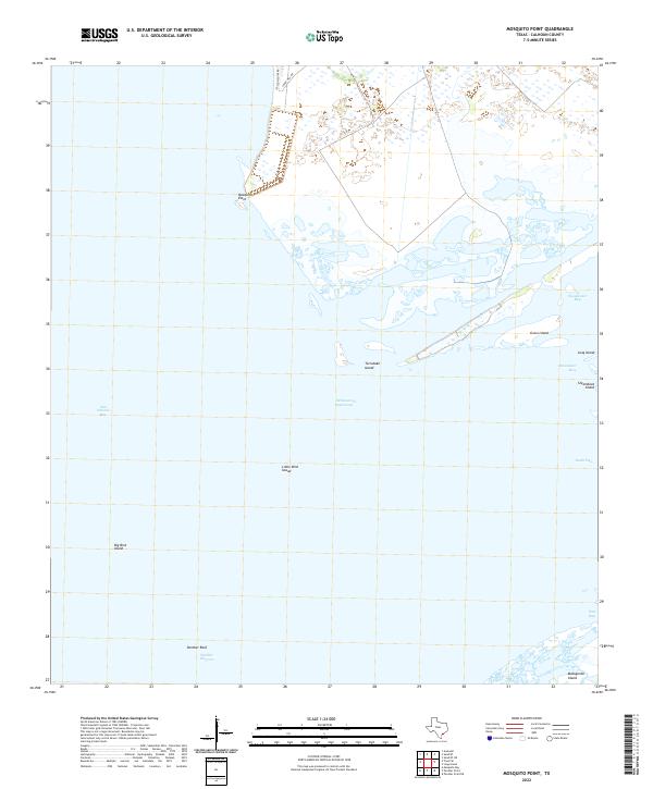 US Topo 7.5-minute map for Mosquito Point TX