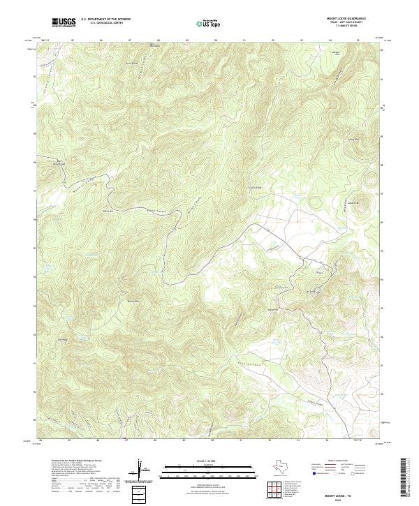 US Topo 7.5-minute map for Mount Locke TX