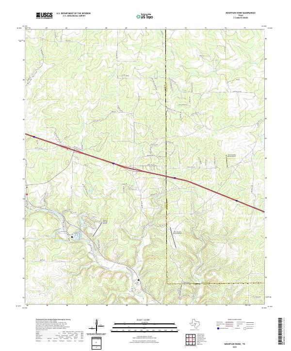 US Topo 7.5-minute map for Mountain Home TX