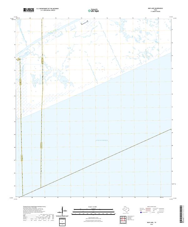 US Topo 7.5-minute map for Mud Lake TX