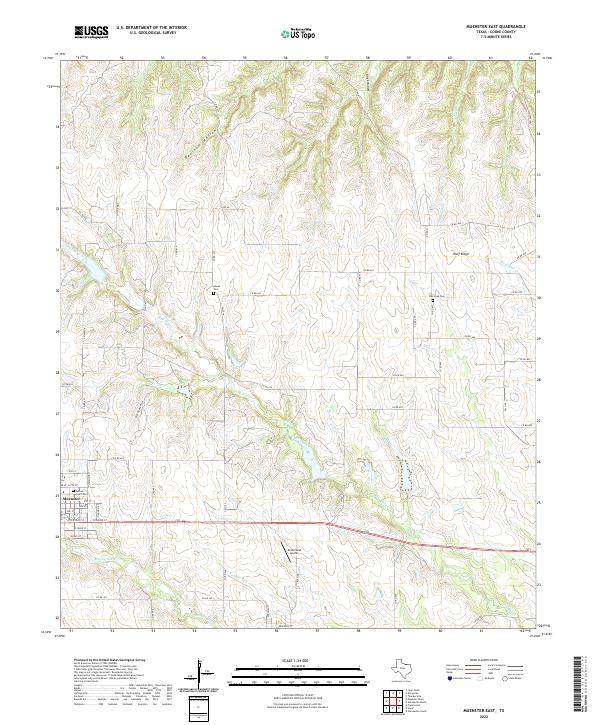 US Topo 7.5-minute map for Muenster East TX