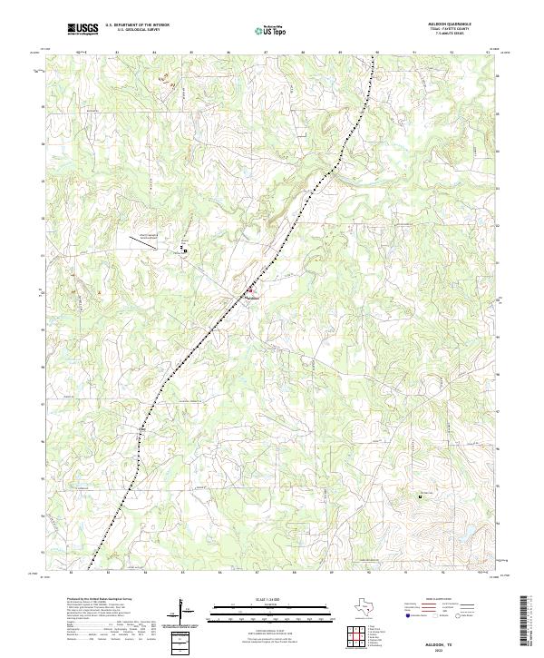 US Topo 7.5-minute map for Muldoon TX