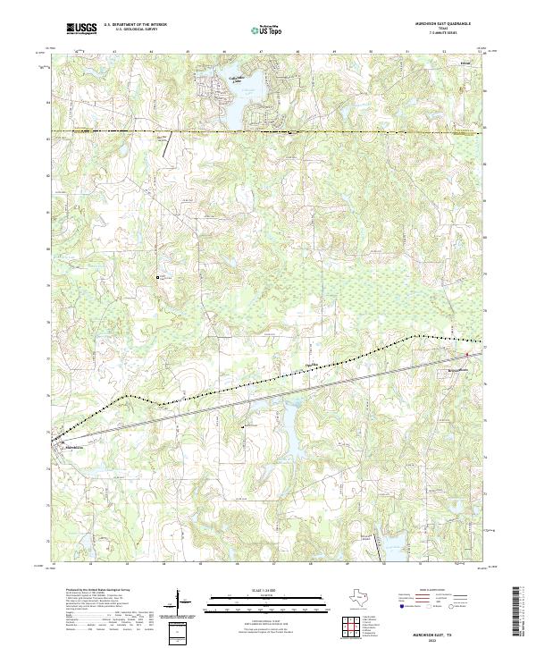 US Topo 7.5-minute map for Murchison East TX