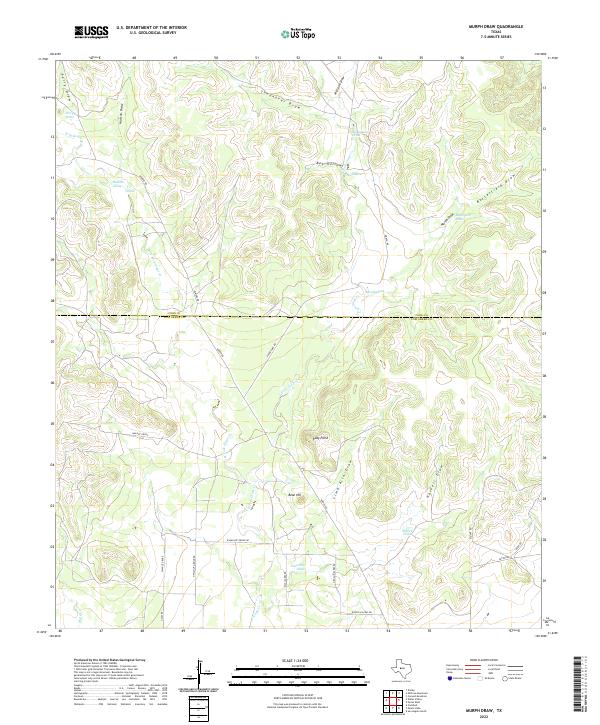 US Topo 7.5-minute map for Murph Draw TX