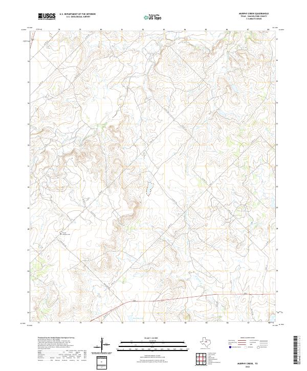 US Topo 7.5-minute map for Murphy Creek TX