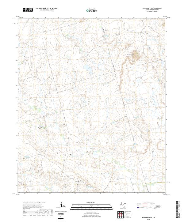 US Topo 7.5-minute map for Mushaway Peak TX