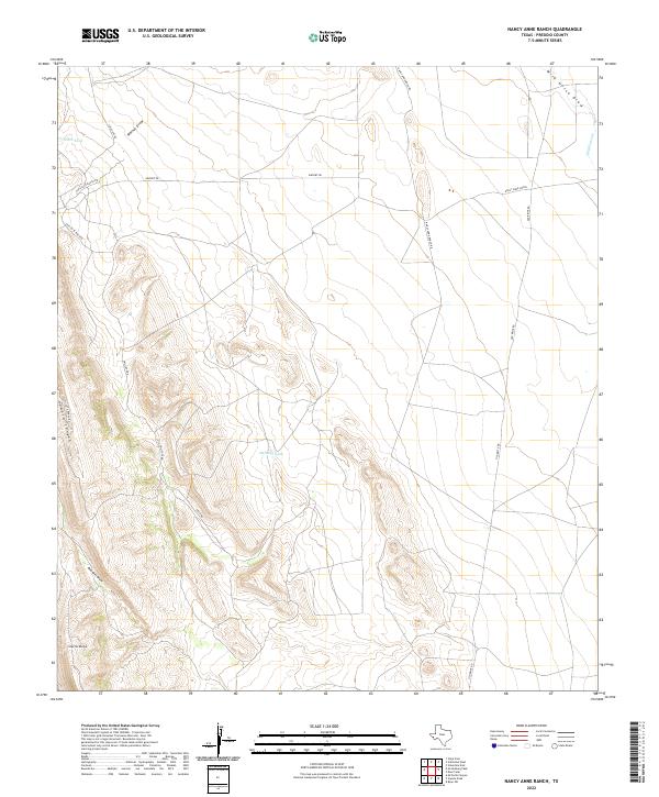 US Topo 7.5-minute map for Nancy Anne Ranch TX