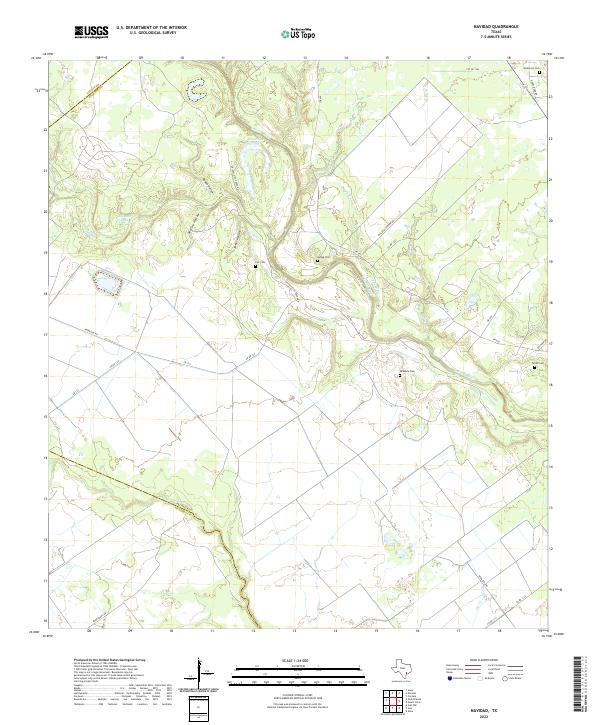 US Topo 7.5-minute map for Navidad TX