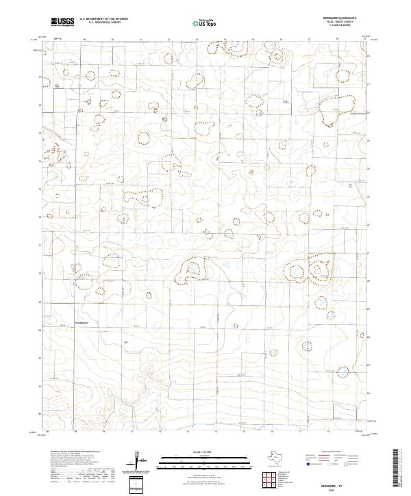 US Topo 7.5-minute map for Needmore TX