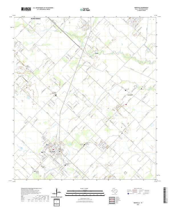 US Topo 7.5-minute map for Needville TX