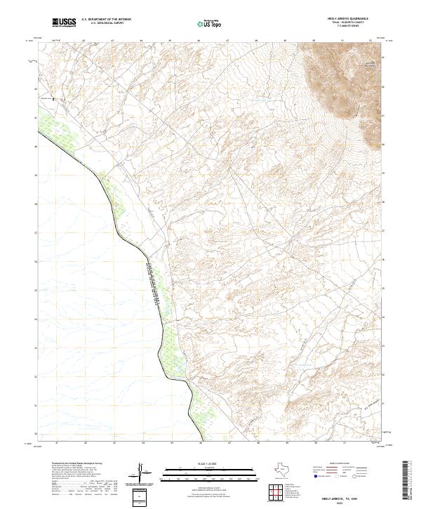 US Topo 7.5-minute map for Neely Arroyo TXCHH