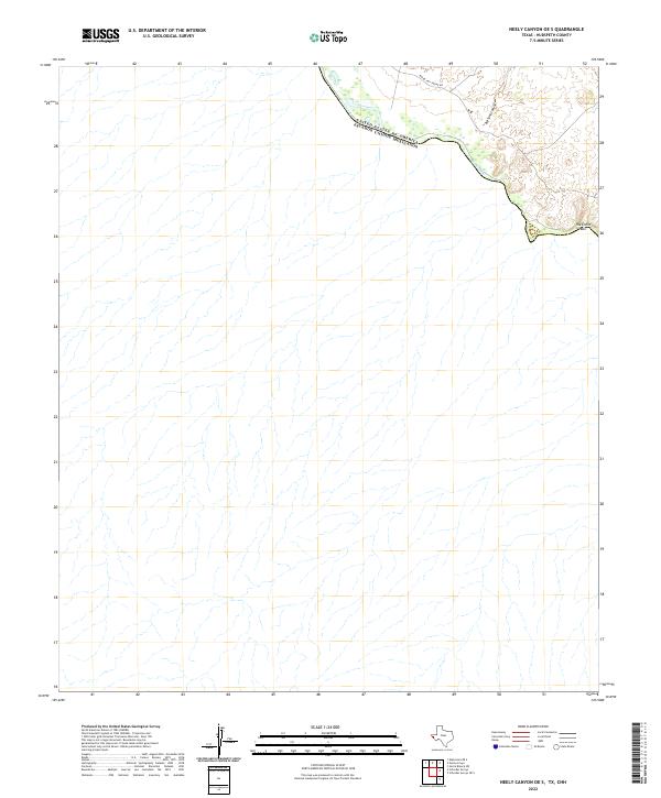 US Topo 7.5-minute map for Neely Canyon OE S TXCHH