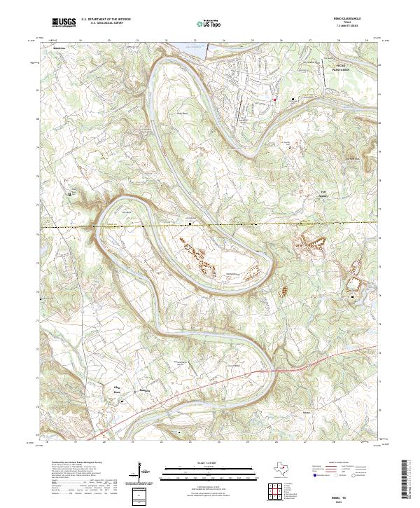 US Topo 7.5-minute map for Nemo TX