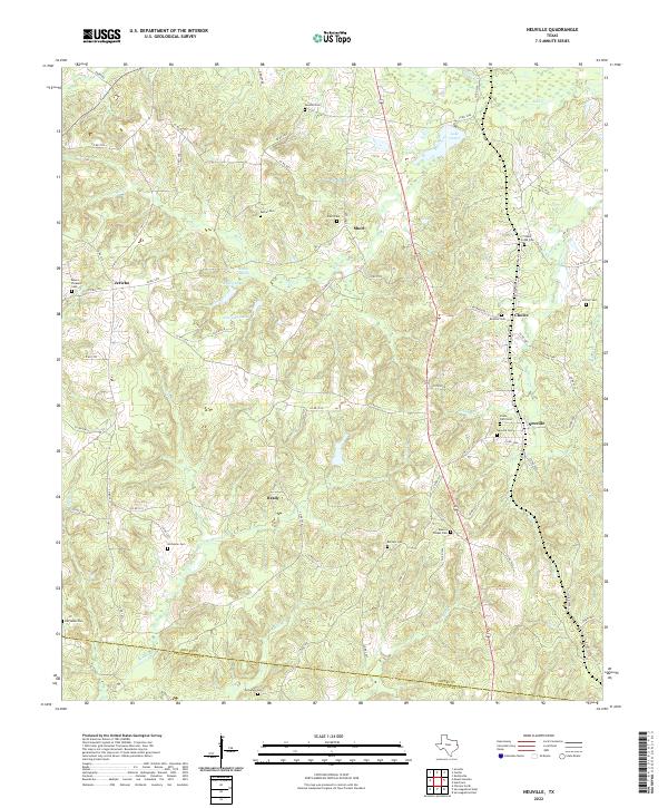 US Topo 7.5-minute map for Neuville TX
