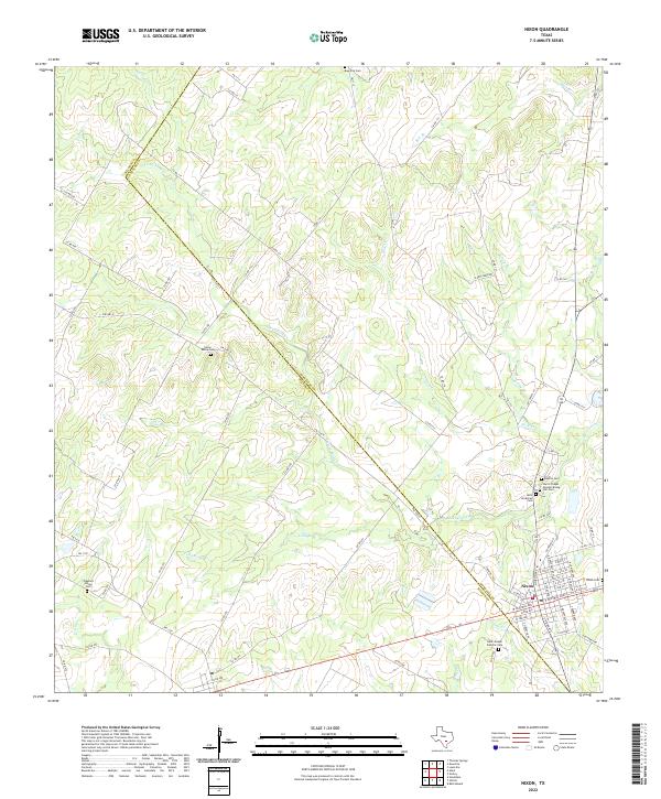 US Topo 7.5-minute map for Nixon TX