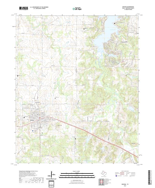 US Topo 7.5-minute map for Nocona TX