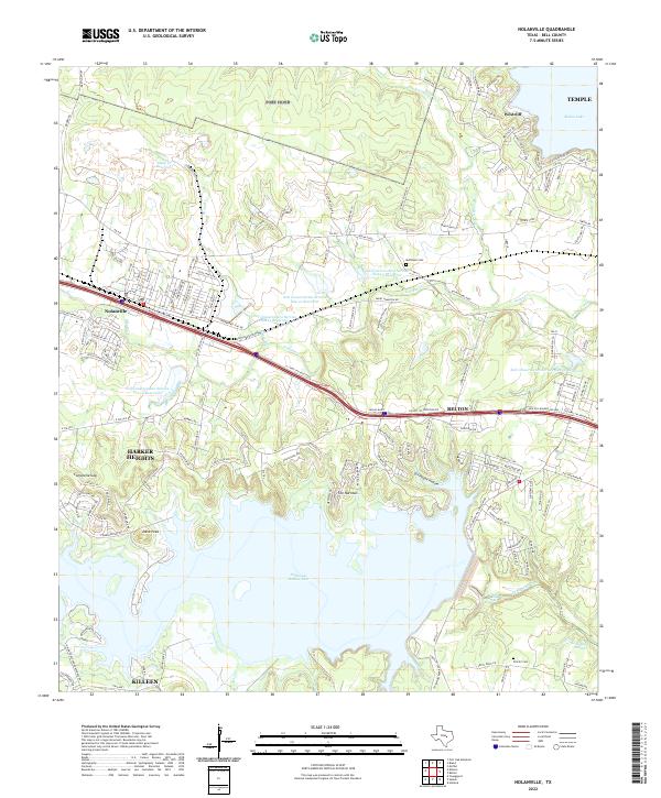 US Topo 7.5-minute map for Nolanville TX