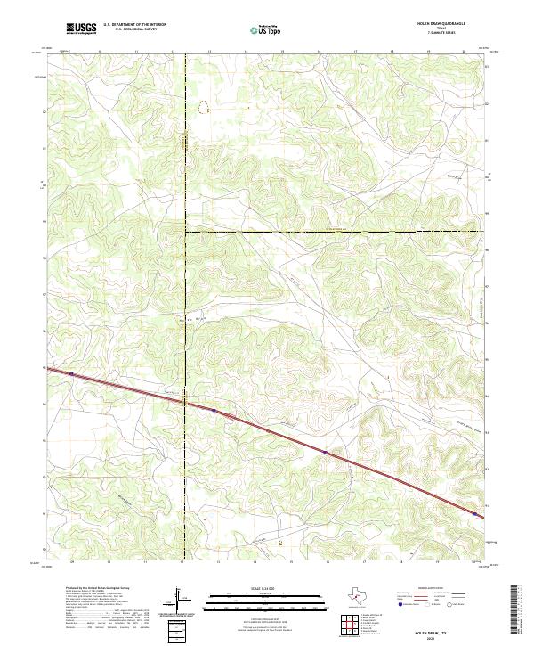US Topo 7.5-minute map for Nolen Draw TX
