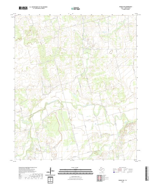 US Topo 7.5-minute map for Noodle NE TX