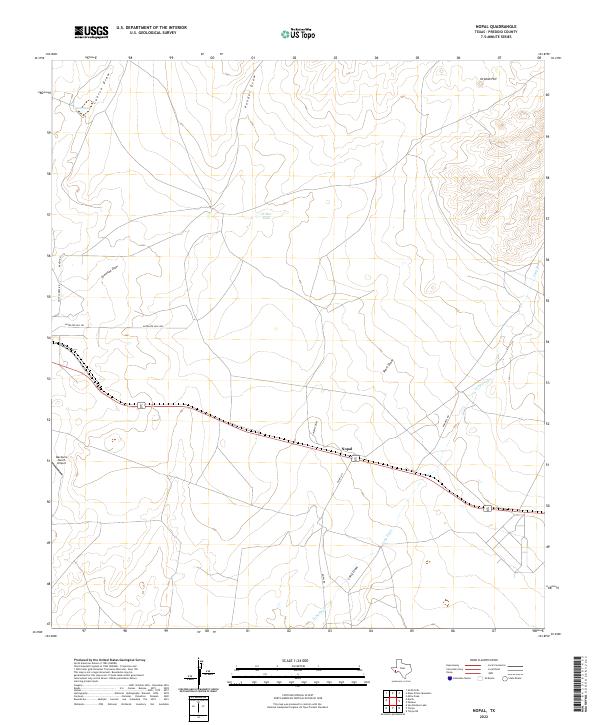 US Topo 7.5-minute map for Nopal TX
