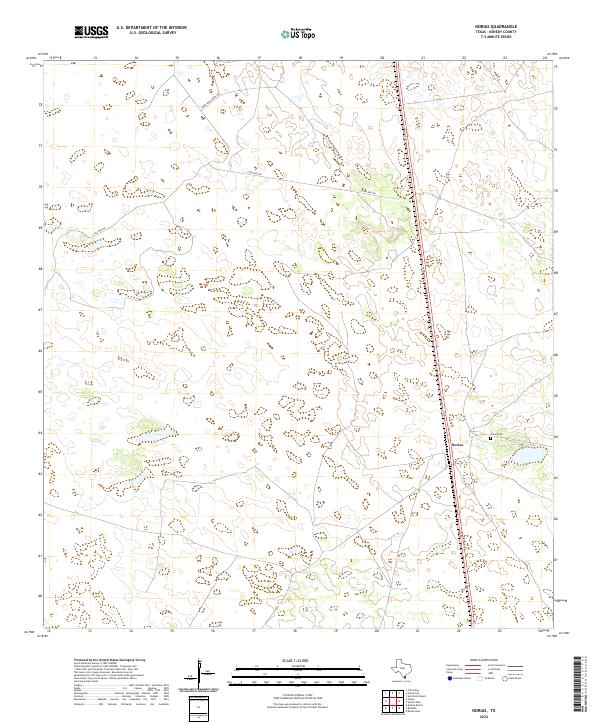 US Topo 7.5-minute map for Norias TX